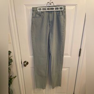 Missguided Jeans - Women's Tall Light Blue Denim Jeans (100% Cotton)